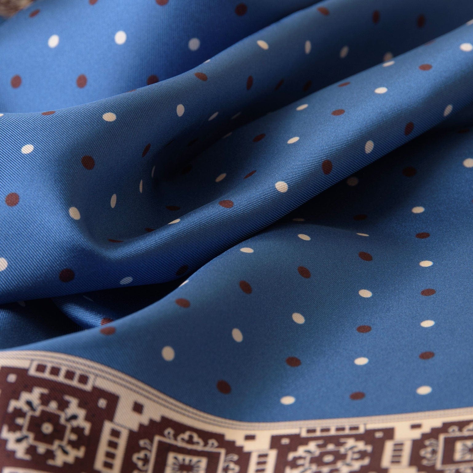 Bergamo - Silk Neckerchief - Blue - Solstik