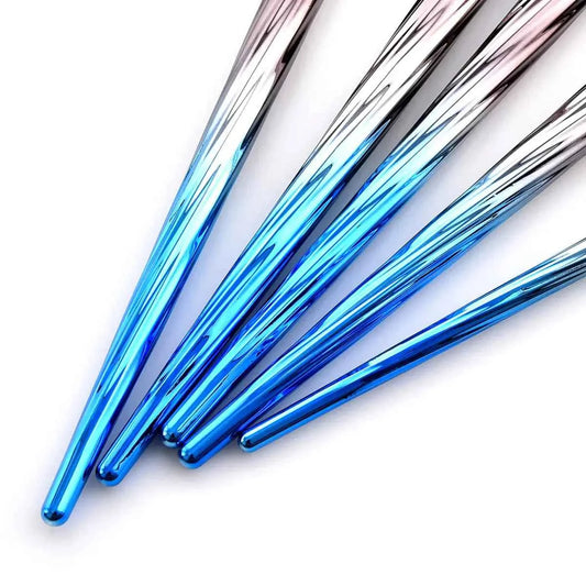 Solstik Blue Ocean Makeup Brush Set - Sleek & Durable