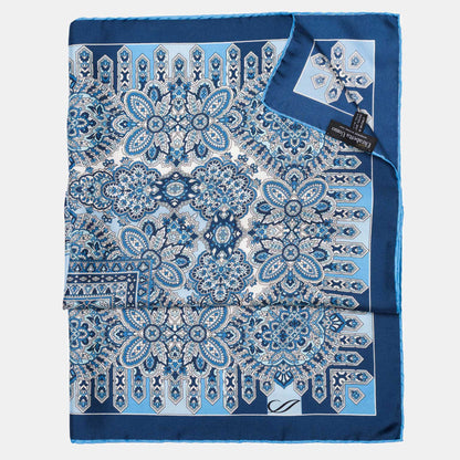 Messina - Silk Neckerchief - Azure - Solstik