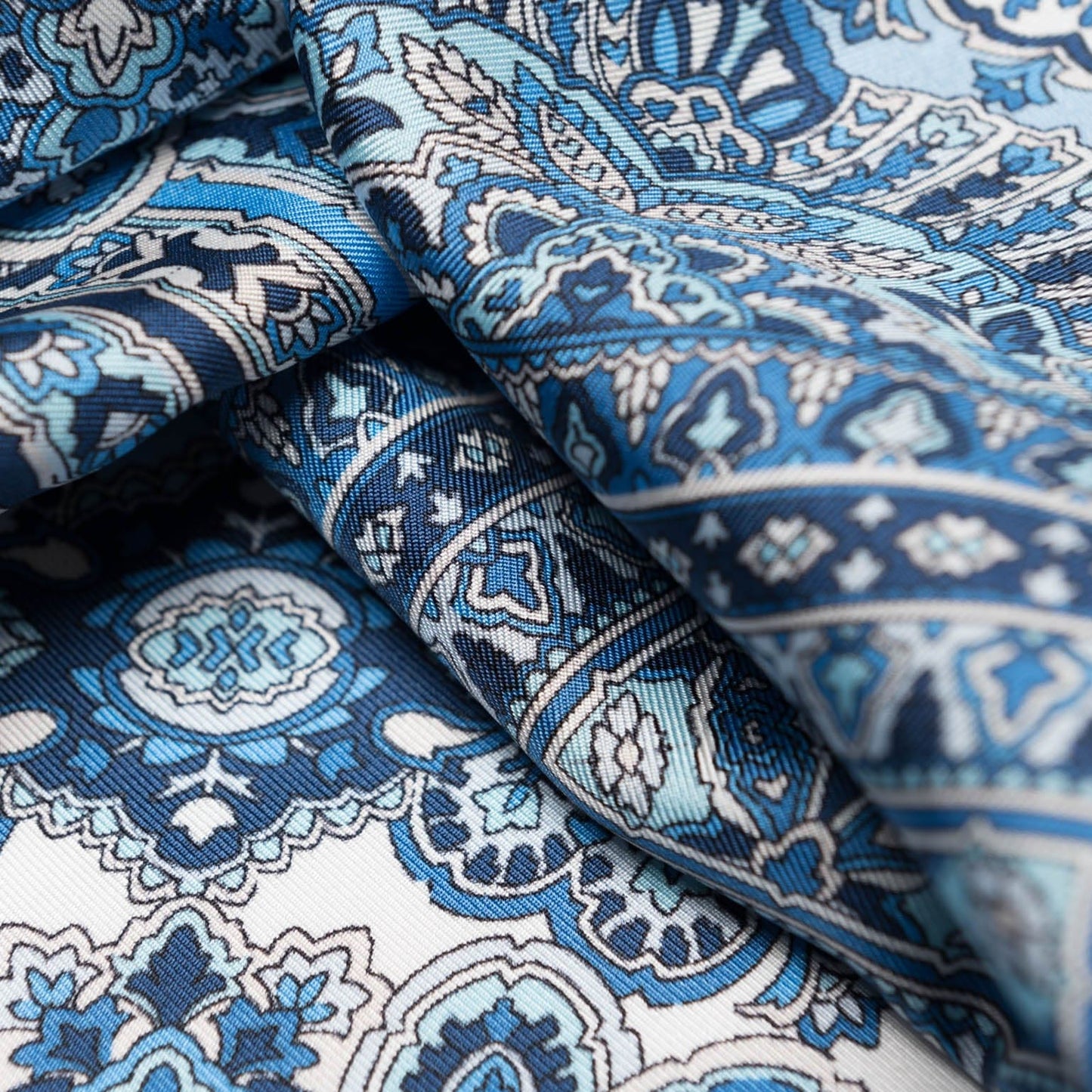 Messina - Silk Neckerchief - Azure - Solstik
