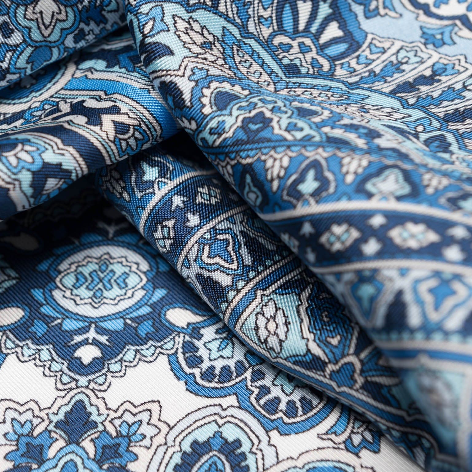 Messina - Silk Neckerchief - Azure - Solstik