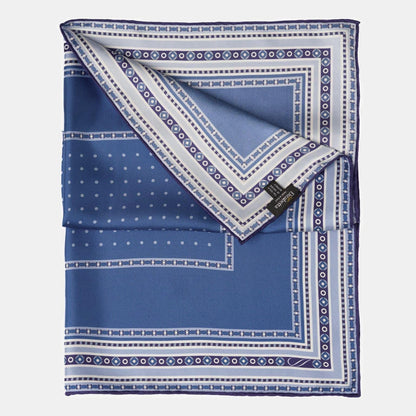 Verona - Silk Neckerchief - Blue - Solstik