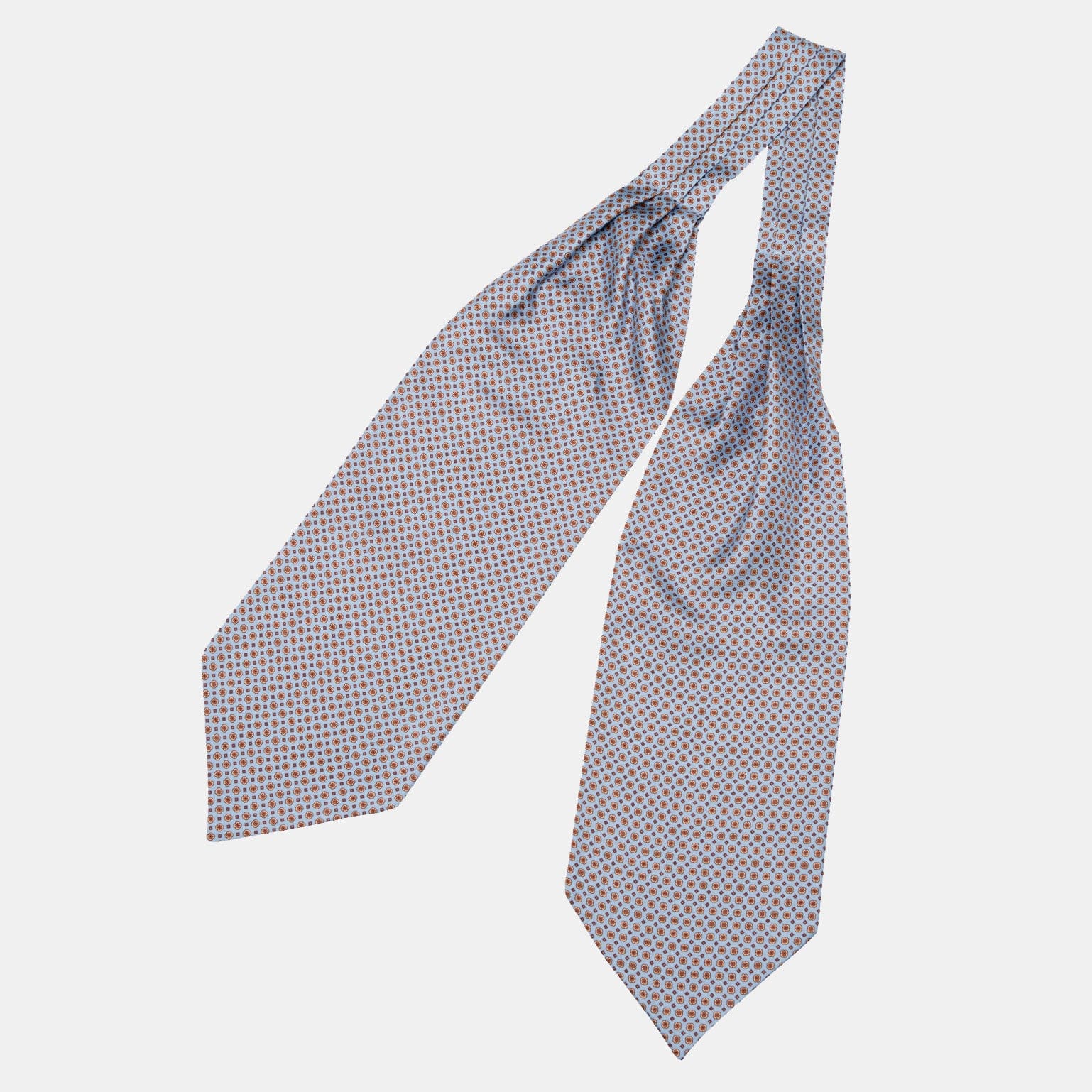 Navona - Silk Ascot Cravat Tie - Azure - Solstik