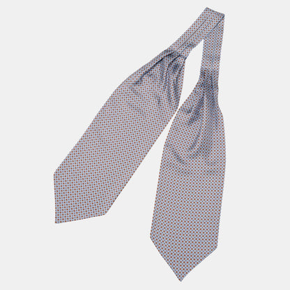 Navona - Silk Ascot Cravat Tie - Azure - Solstik