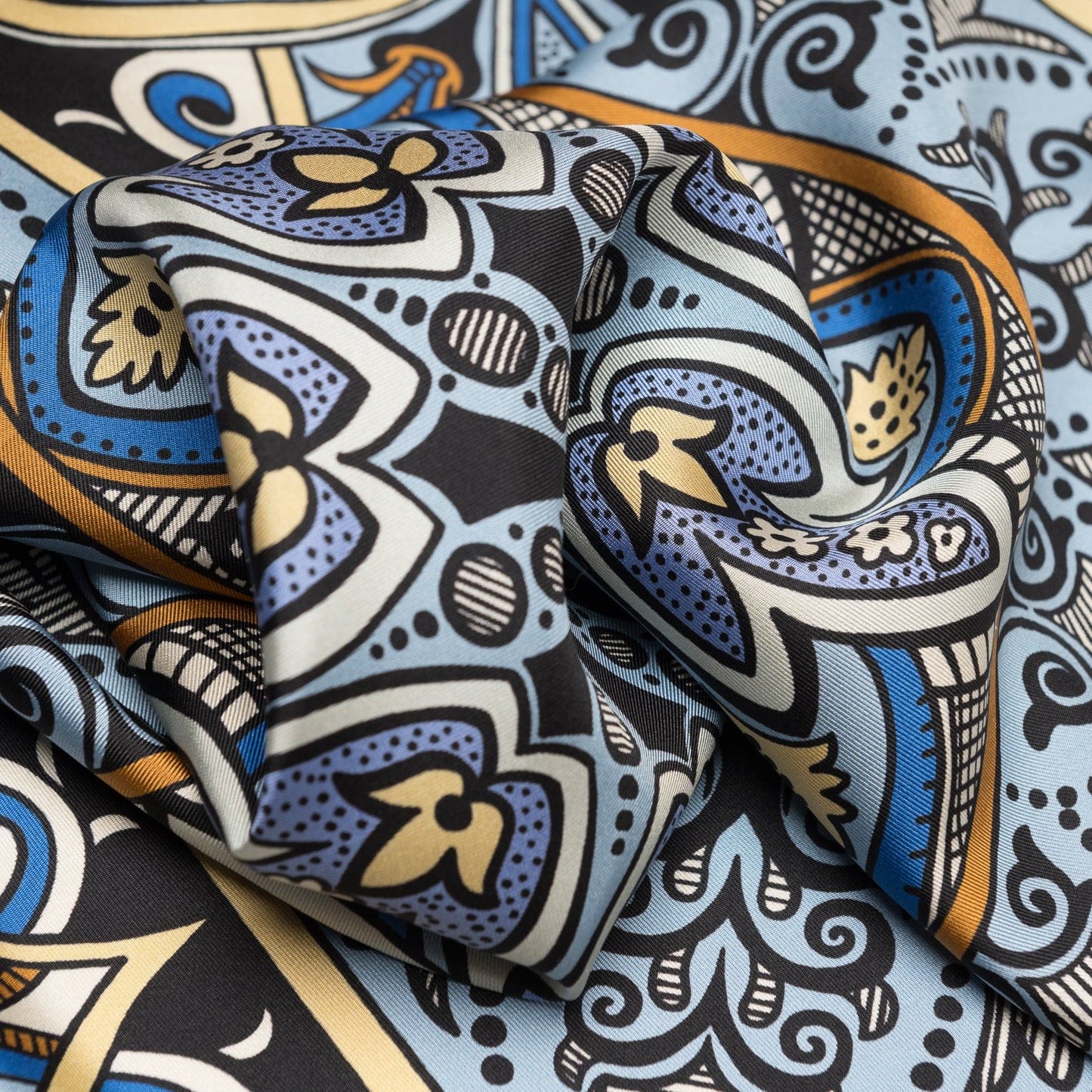Capri - Silk Neckerchief - Azure - Solstik