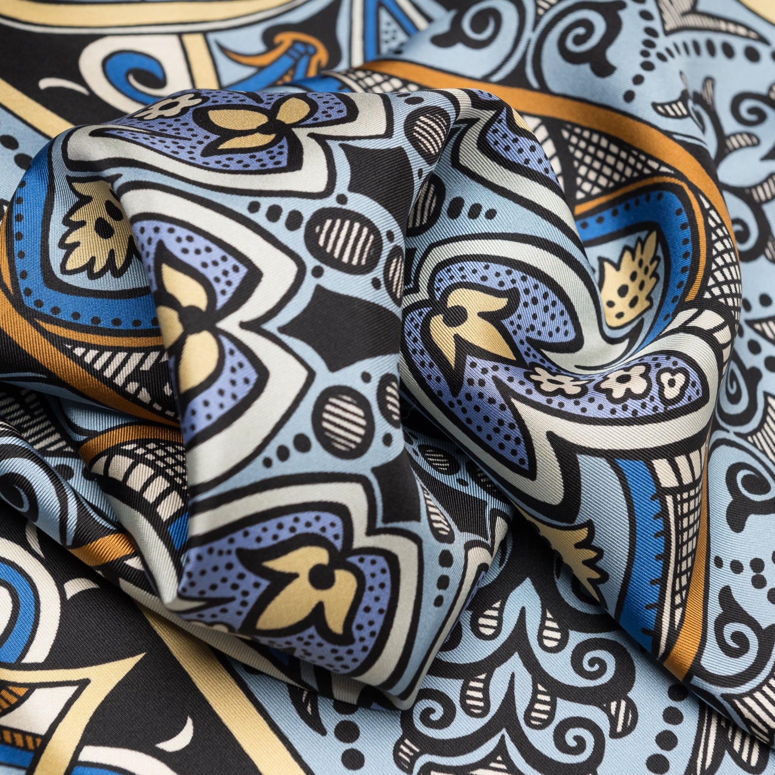 Capri - Silk Neckerchief - Azure - Solstik