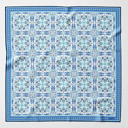 Barbaresco - Silk Neckerchief - Blue - Solstik