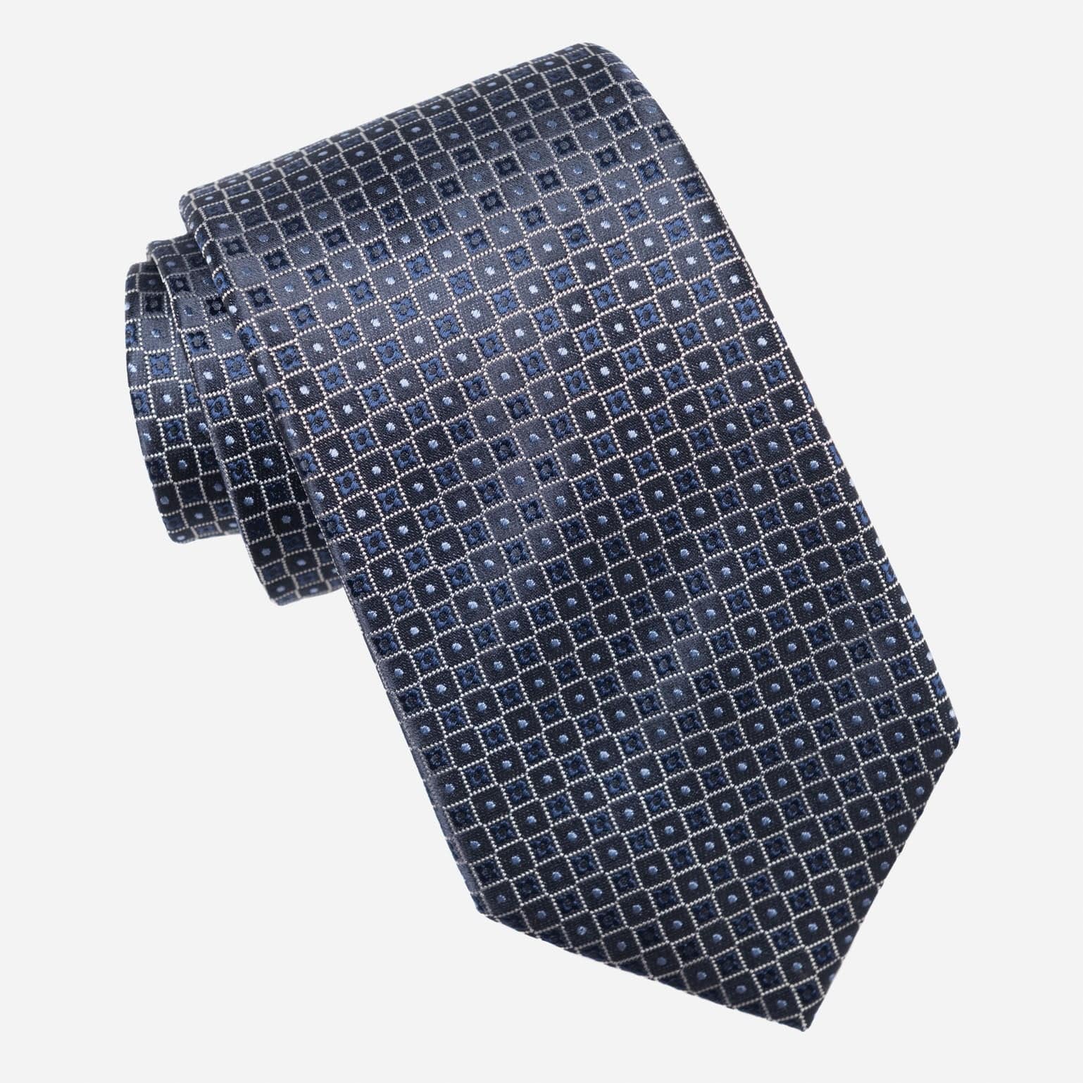 Ravenna - Silk Jacquard Tie - Blue - Solstik