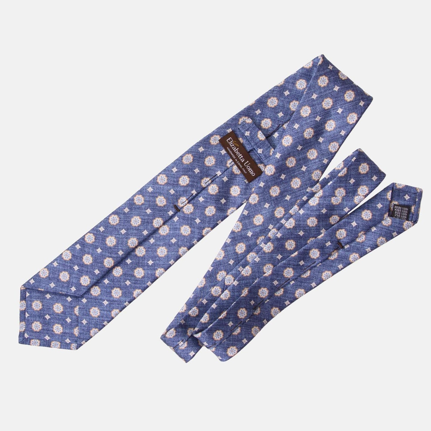 Antinori - Printed Silk Tie - Blue - Solstik