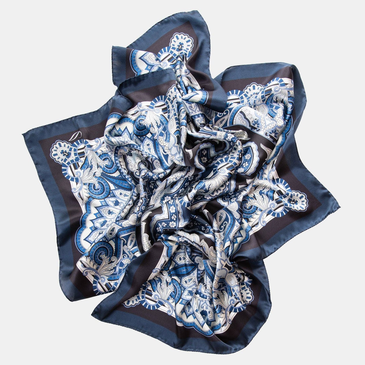 Malta - Silk Foulard - Royal Blue - Solstik