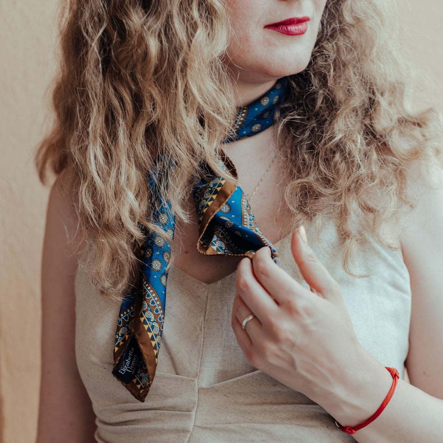 Toscana - Silk Neckerchief - Prussian Blue - Solstik