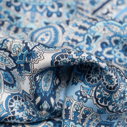 Messina - Silk Neckerchief - Azure - Solstik