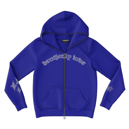 BL WEBSTAR FULL ZIP HOODIE (BLUE/WHITE)