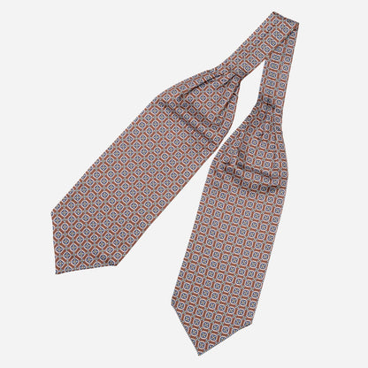 Barberini - Silk Ascot Cravat Tie - Chocolate - Solstik