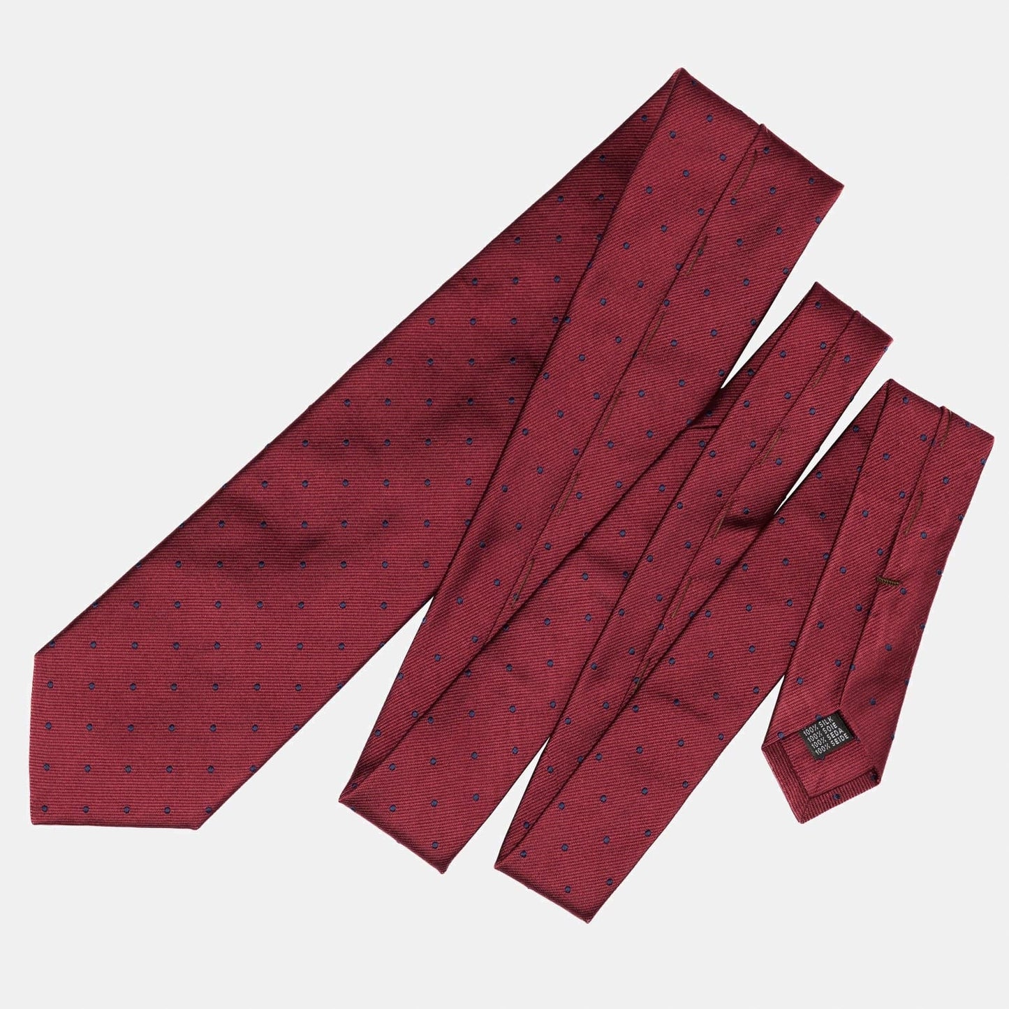 Pisa - Silk Jacquard Tie - Burgundy