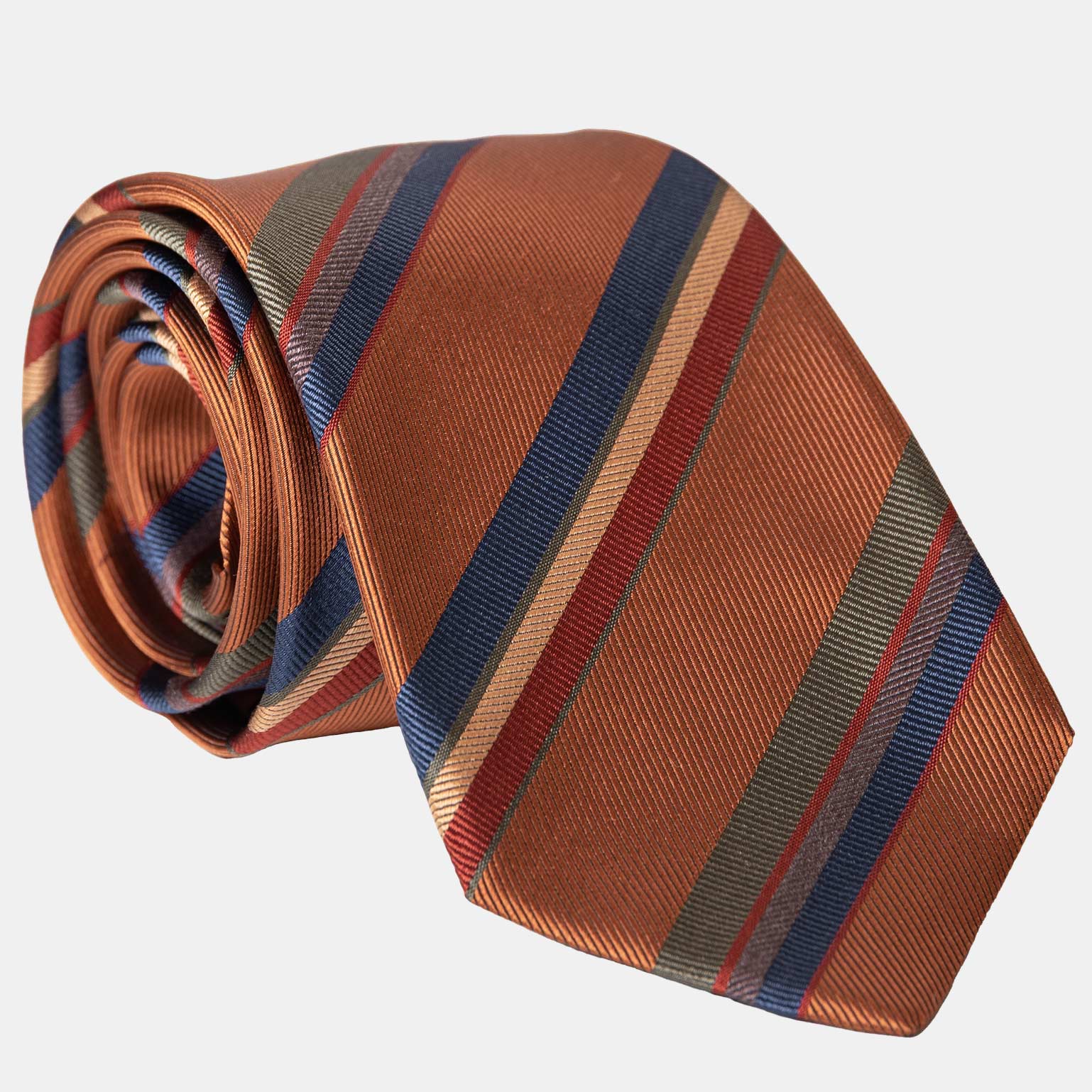 Battisti - Silk Jacquard Tie - Ginger - Solstik