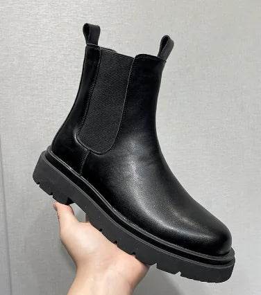 Men's High-Top Thick-Soled Martin Boots for Every Look - Solstik
