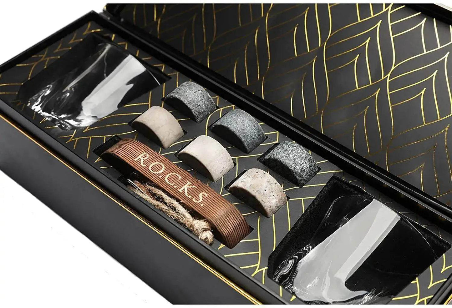 Whiskey Connoisseur's Choice Set - Stones & Twist Glass - Solstik