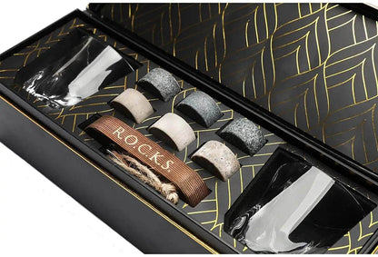 Whiskey Connoisseur's Choice Set - Stones & Twist Glass - Solstik
