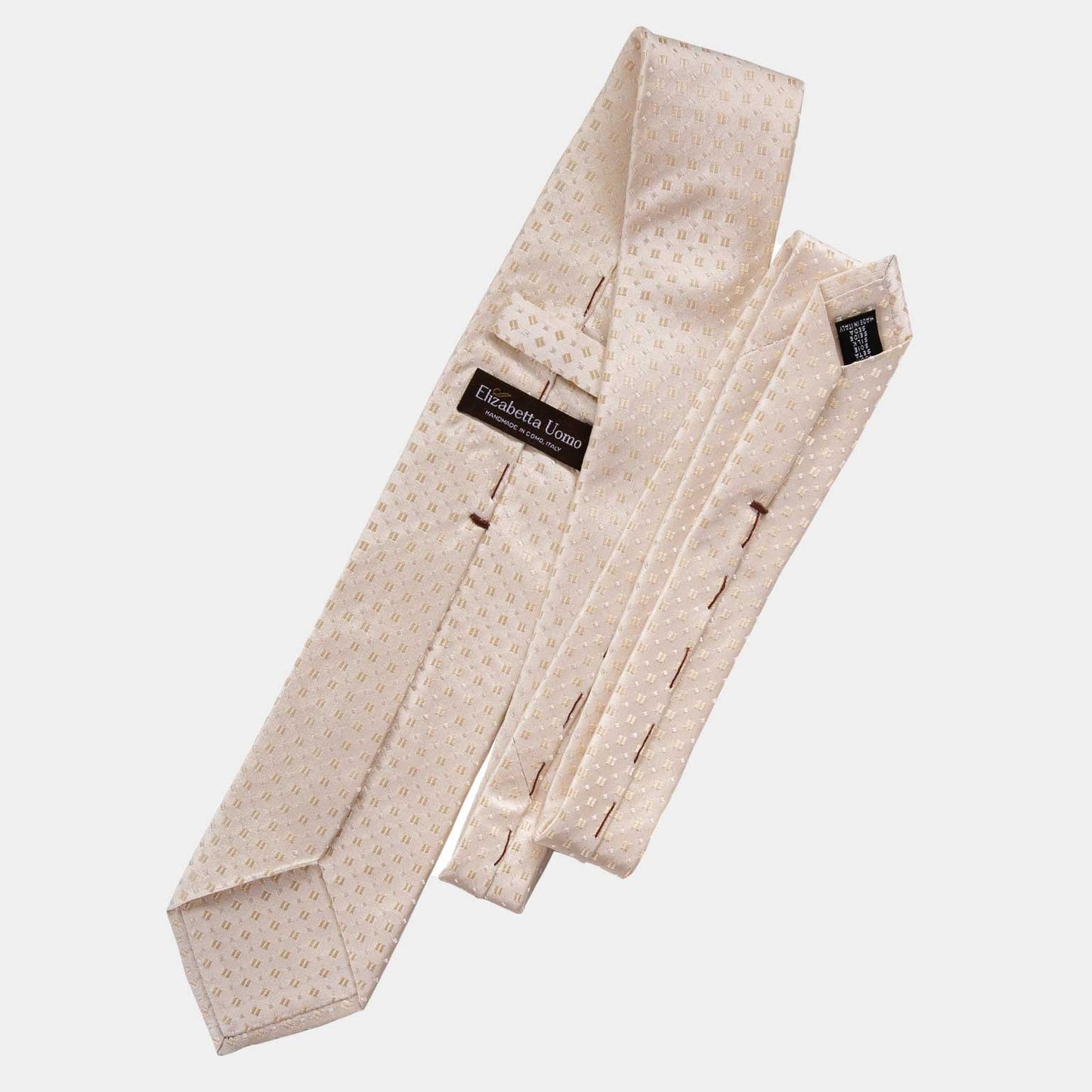 Barbera - Silk Jacquard Tie - Champagne