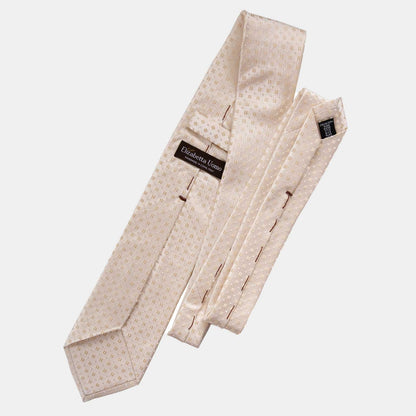 Barbera - Silk Jacquard Tie - Champagne