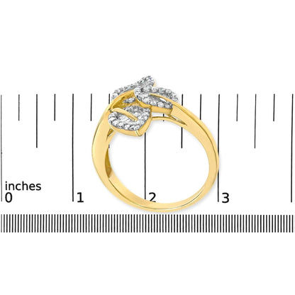 GoldLeaf Diamond Glory Ring - Solstik