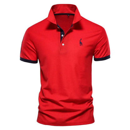 Giraffe Embroidered Polo Shirt - Solstik