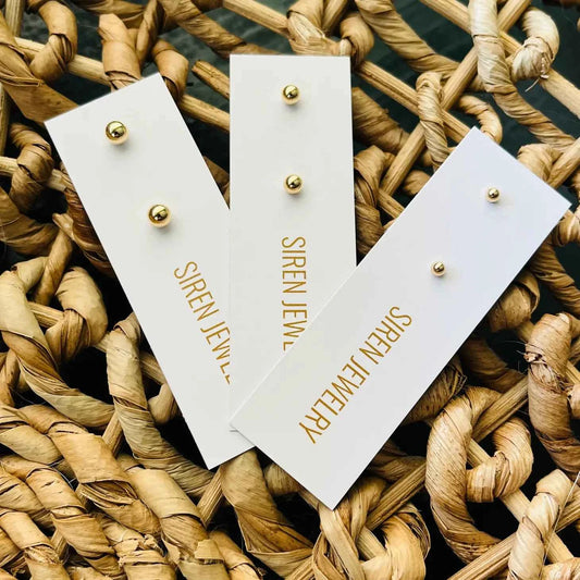 BALL STUD EARRINGS