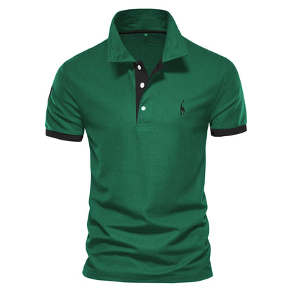Giraffe Embroidered Polo Shirt - Solstik