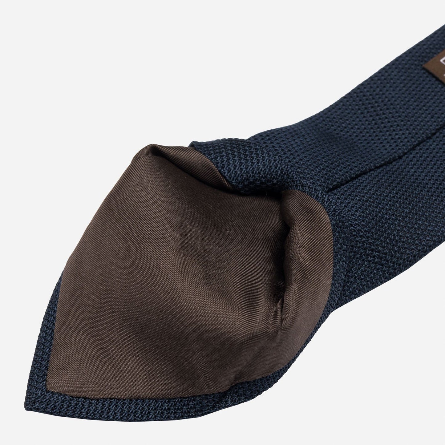 Cavour - Dark Navy Silk Grenadine Tie - Solstik
