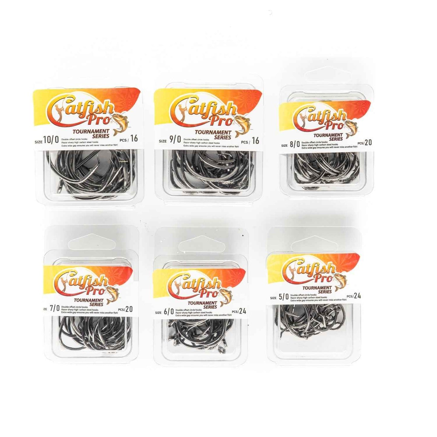 Double Offset Circle Hooks 10/0 - Value Pack