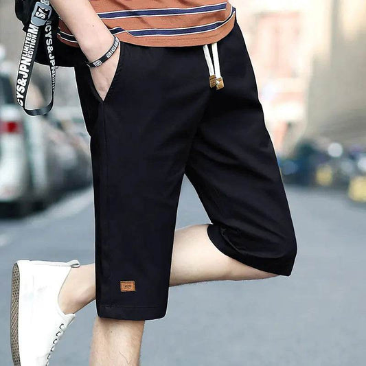 Casual Cotton Loose-Fit Five-Point Sports Pants - Solstik