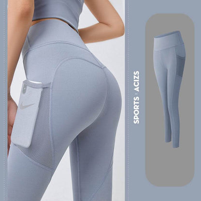 Women's High- Waisted Yoga Pants With Pockets and Tummy Control - Solstik