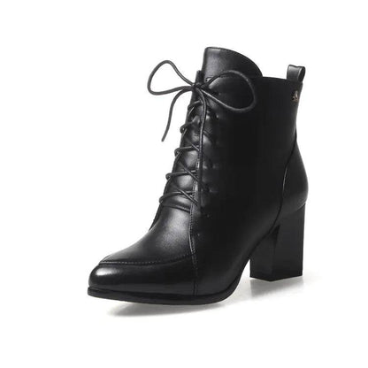 Chic Euro Pointed Ankle Heels - Solstik