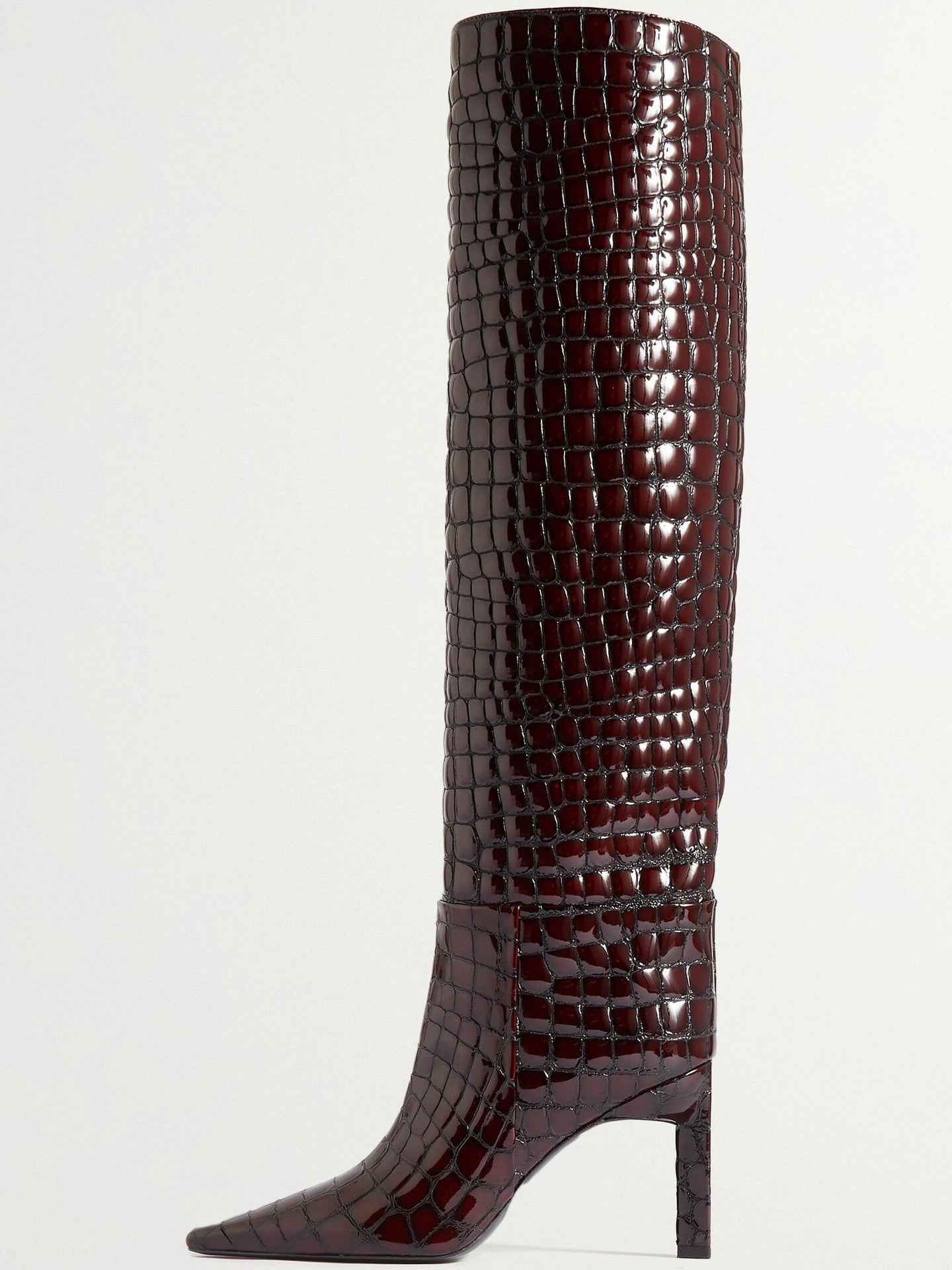 Autumn And Winter New Square Head Super High Heel Women's Shoes