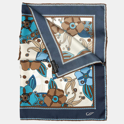 Lombardi - Silk Neckerchief - Blue - Solstik