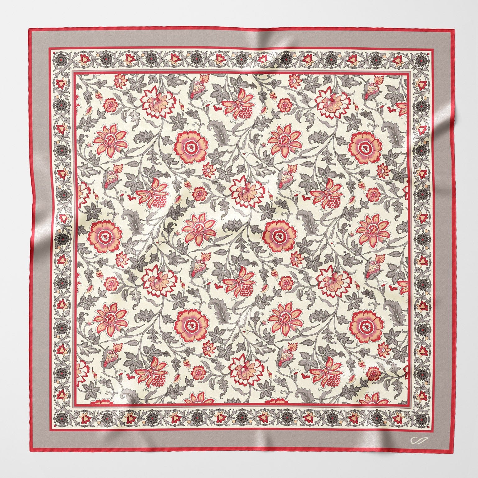 Carrara - Silk Neckerchief - Rosewood - Solstik