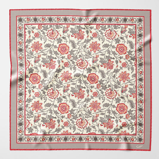 Carrara - Silk Neckerchief - Rosewood - Solstik
