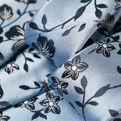Silvio - Silk Jacquard Tie - Sky Blue