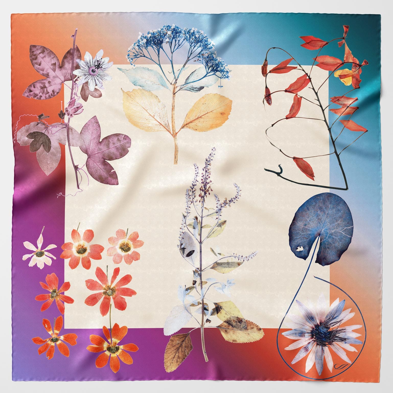 Cristina - Silk Foulard - Champagne - Solstik