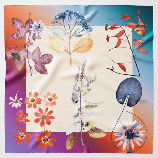 Cristina - Silk Foulard - Champagne - Solstik