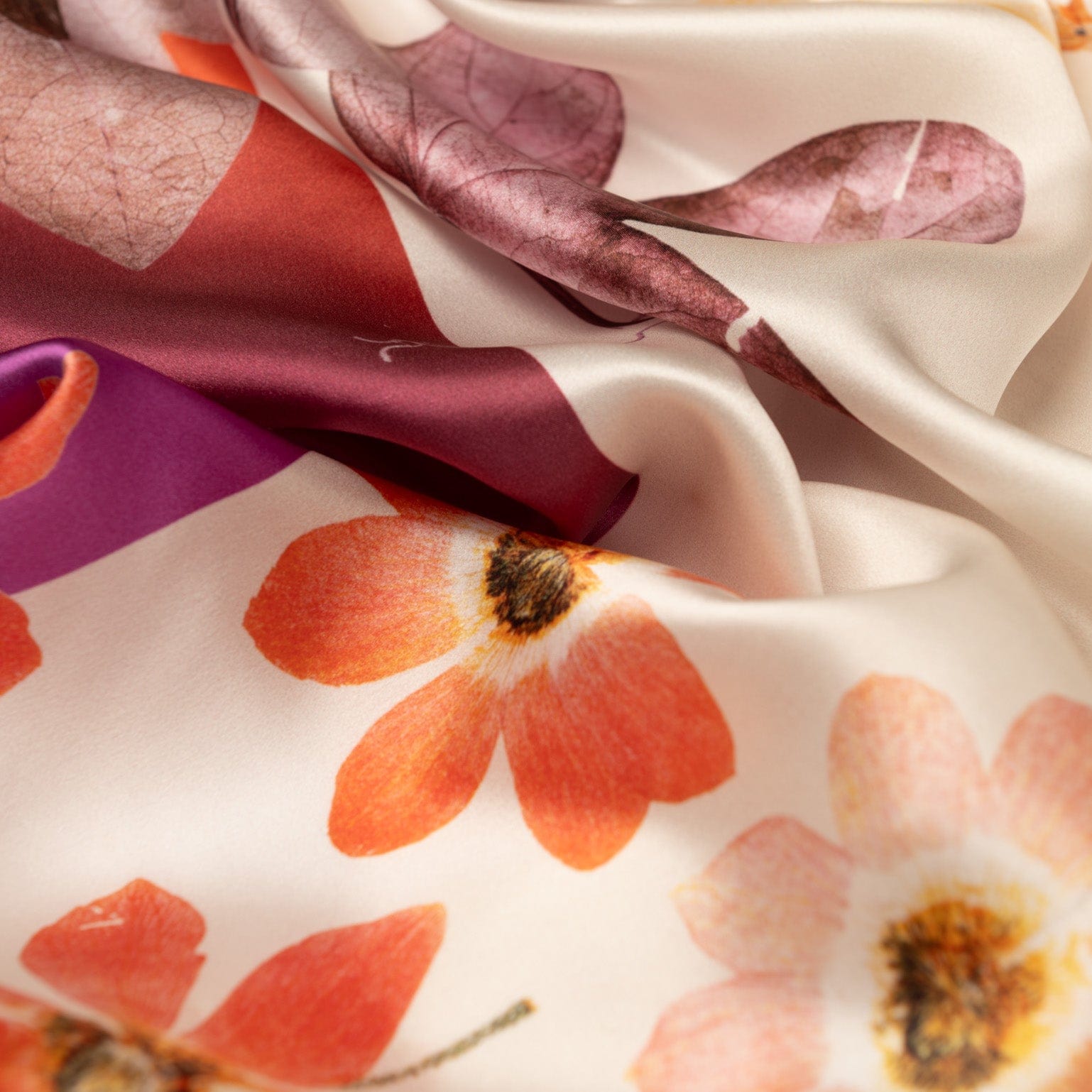 Cristina - Silk Foulard - Champagne - Solstik