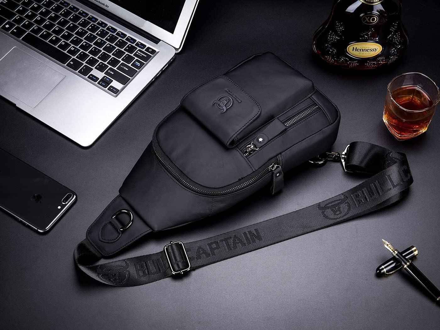 FR Fashion Co. Casual Leather Chest Bag