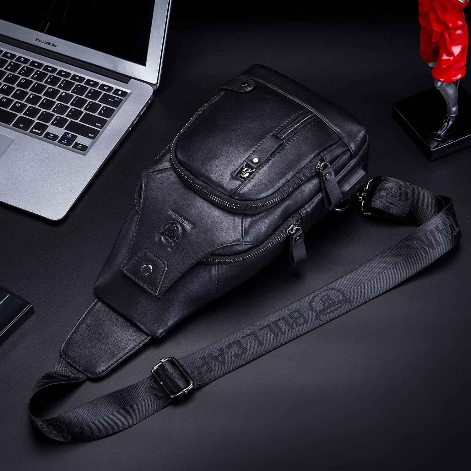 FR Fashion Co. Classic Urban Leather Sling Bag
