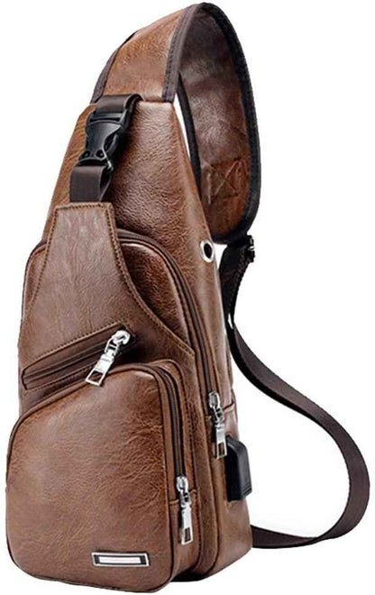 FR Fashion Co. Luxury Leather Crossbody Sling Bag
