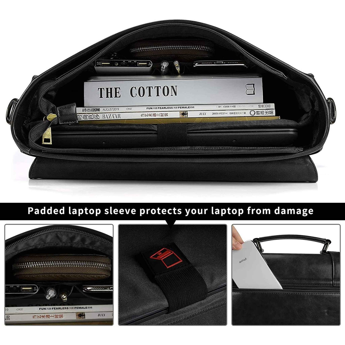 FR Fashion Co. 16" Men's Commuter Messenger Bag