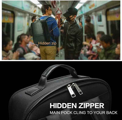 FR Fashion Co. 17" Men's Anti-Theft Laptop Backpack