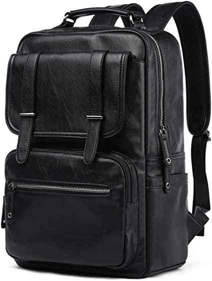 FR Fashion Co. 17" Men's Leather Travel Backpack