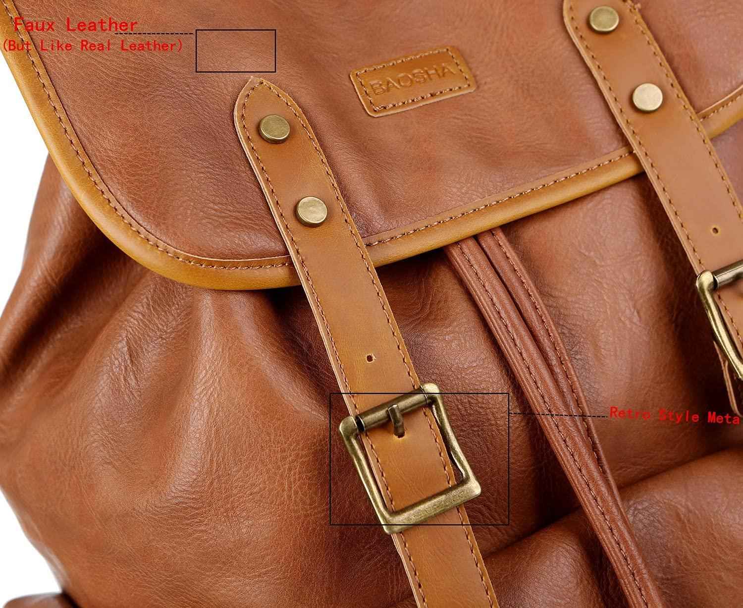 FR Fashion Co. 15.6″ Vegan Leather Laptop Backpack