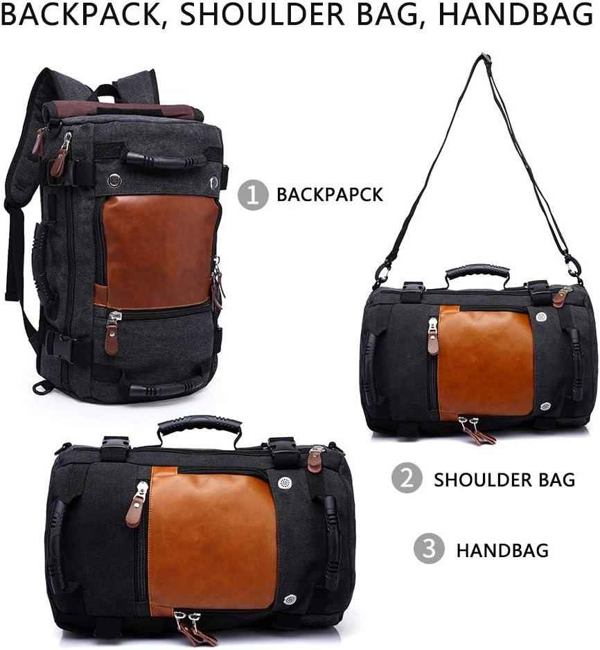 FR Fashion Co. 19" Men's Convertible Canvas Travel Backpack